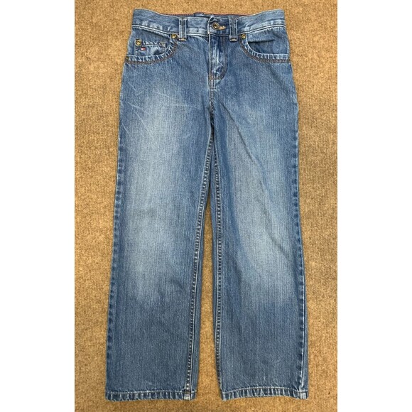 Tommy Hilfiger Jeans Boys 8 Straight Wide Leg Relaxed Loose Skater Y2K Denim - Picture 1 of 7